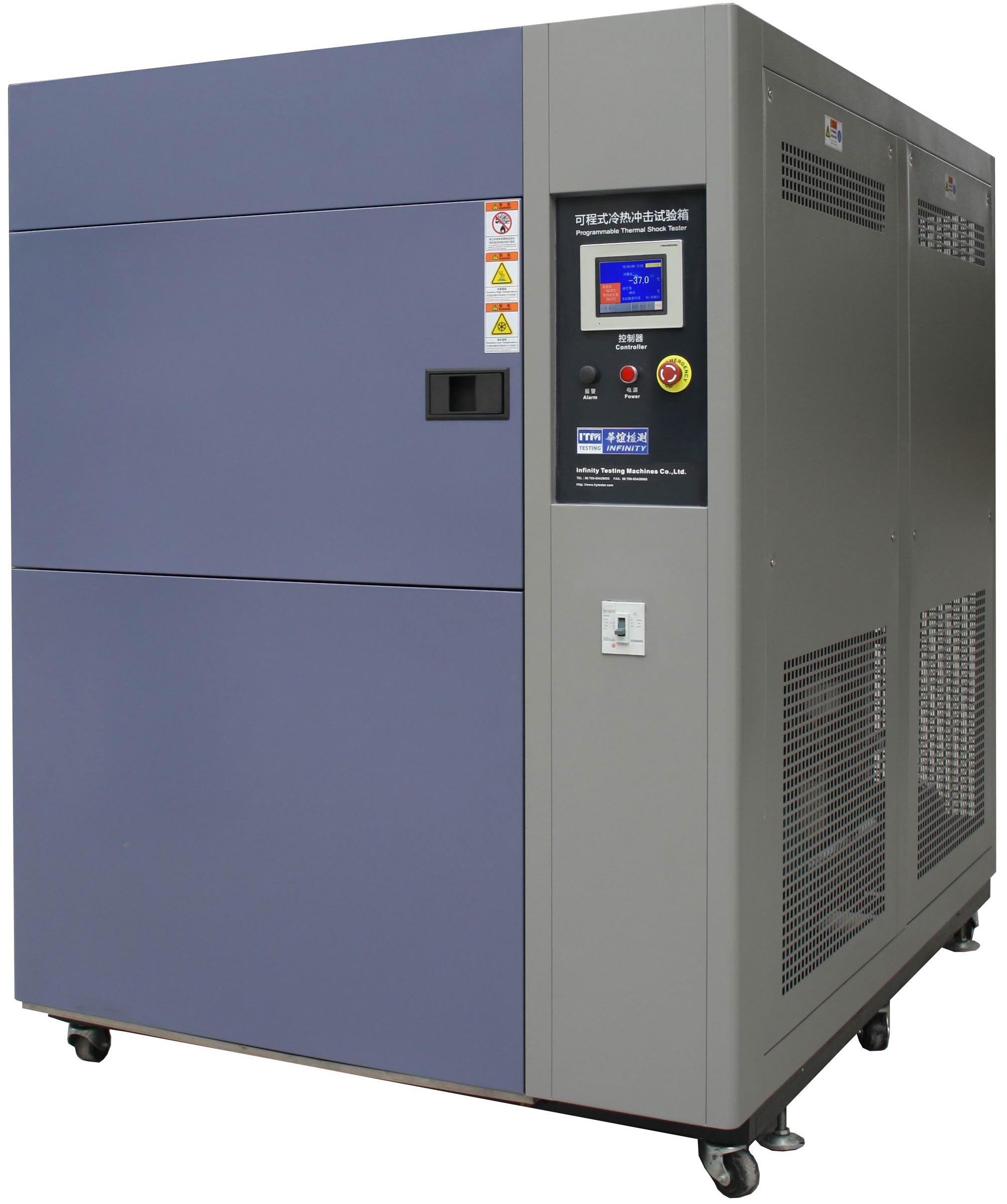 اتاق های آزمایش شوک حرارتی قابل برنامه ریزی 50L ~ 600L سیستم خنک کننده آبشار