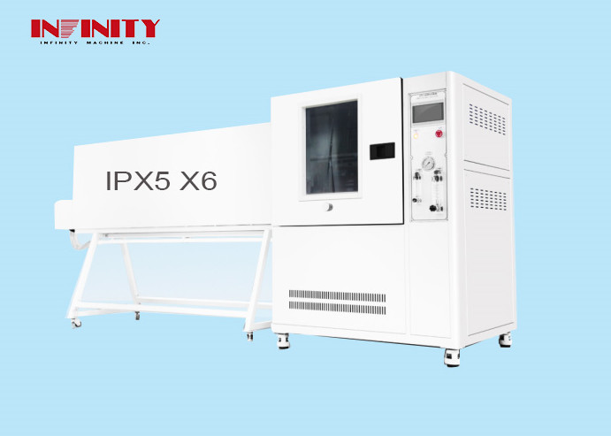 IE52 IPX5 IPX6 اتاق آزمایش اسپری آب قوی تست کننده ضد آب صفحه نمایش لمسی 7 اینچی