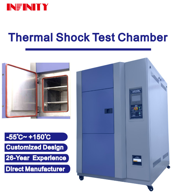 اتاق آزمایش شوک حرارتی قابل برنامه ریزی با فولاد ضد زنگ 304 ساخته شده است