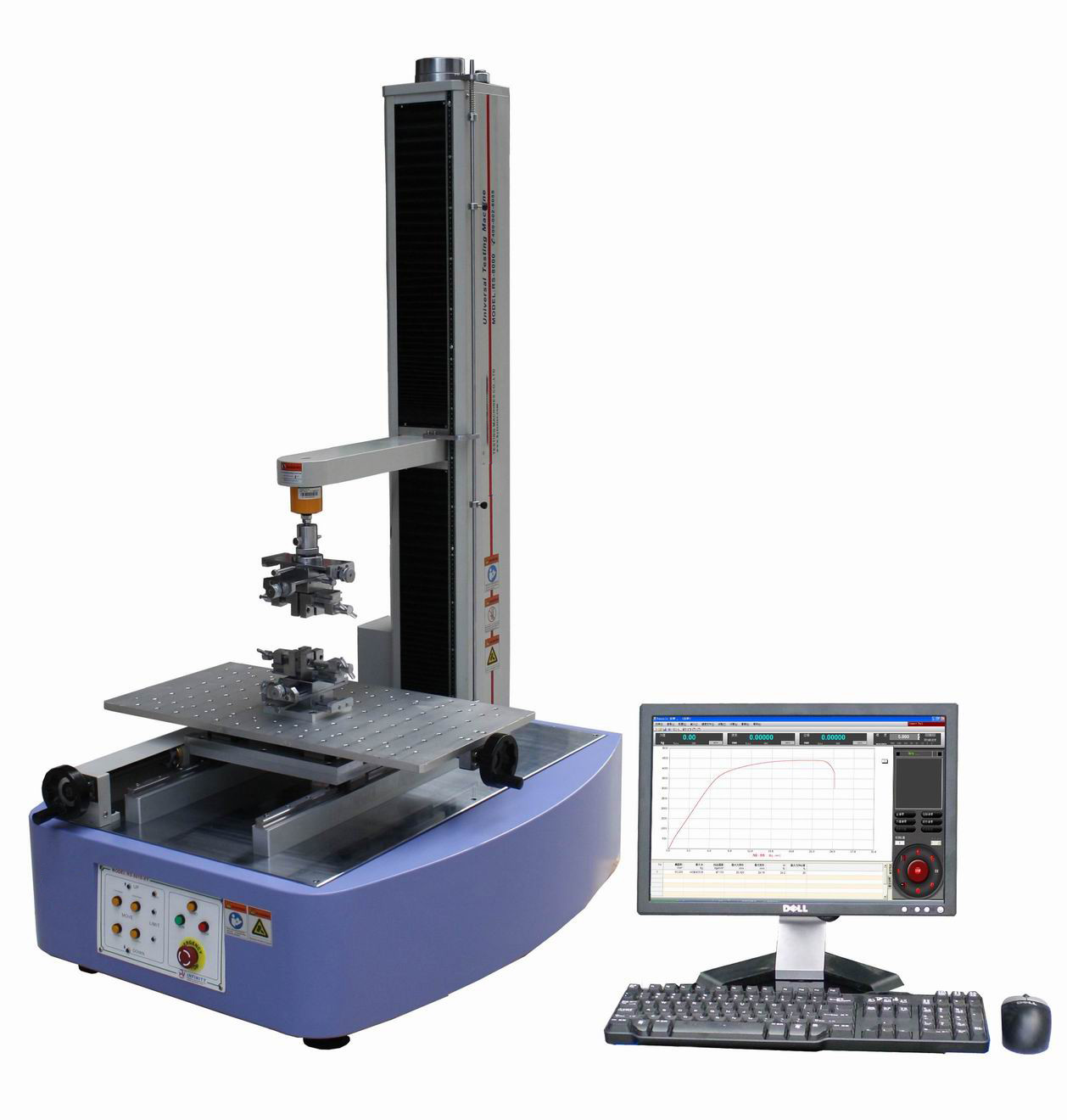 100N-2000N دستگاه آزمون کشش جهانی الکترونیکی Rs-8007c سرعت آزمایش موثر 0.001 ~ 500mm / min