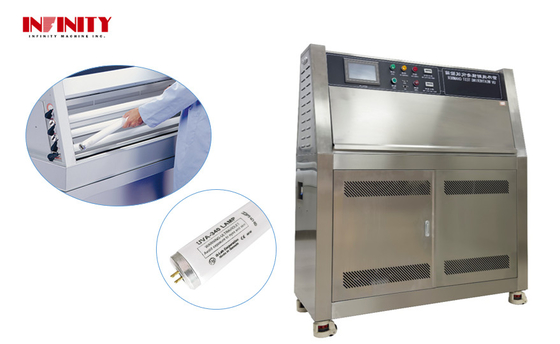 اتاق آزمایش پیری UV برای فیلم پلاستیکی فلز آزمایش کننده پیری ماوراء بنفش