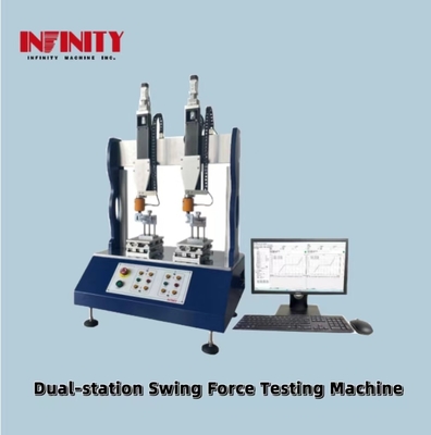105 کیلوگرم ماشین تست نیروی دو ایستگاه 0.1-1200mm/min سرعت آزمایش ±0.05mm دقت جابجایی