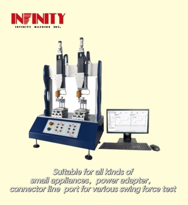105 کیلوگرم ماشین تست نیروی دو ایستگاه 0.1-1200mm/min سرعت آزمایش ±0.05mm دقت جابجایی