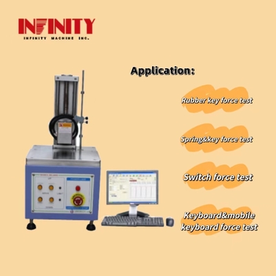 سرعت آزمایش 0 ~ 200mm / min کلید لاستیکی قدرت تست کلید کلید کلید تست ماشین