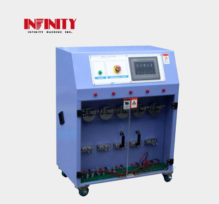 کنترل PLC پنج ایستگاه دستگاه تست کشش سیم برای تست مقاومت خم شدن سوئیچ