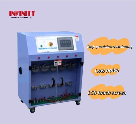 دستگاه آزمایش مقاومت خم شدن سیم با پنج ایستگاه با زاویه آزمایش 0 ± 180 °
