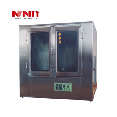 IPX3 IPX4 اتاق آزمایش بارندگی از فولاد ضد زنگ برای آزمایشگاه 600mm1200mm ¢0.4mm AC220V 50Hz 5A