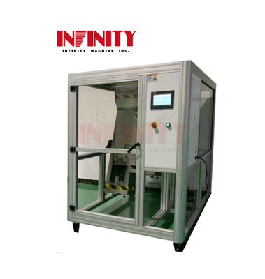 IEC60068 آکریلیک محفظه تلفن همراه ریل سقوط ضربه تست کننده 350mm سقوط ارتفاع AC220V 50Hz 5A