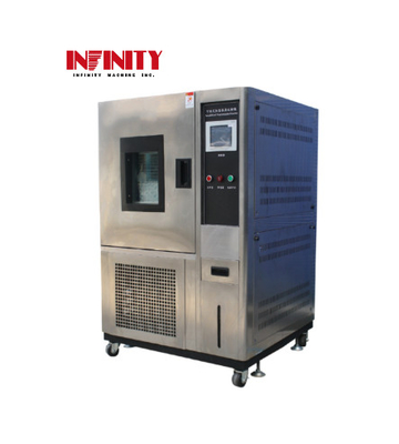 اتاق آزمایش محیط زیست 100L برای آزمایش رطوبت دمایی IEC68-2-2 20٪ RH تا 98٪ RH در خاکستری آبی