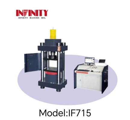 دستگاه آزمایش فشرده سازی Micro Electro Hydraulic Servo با نمایش منحنی تست در زمان واقعی وزن 1200