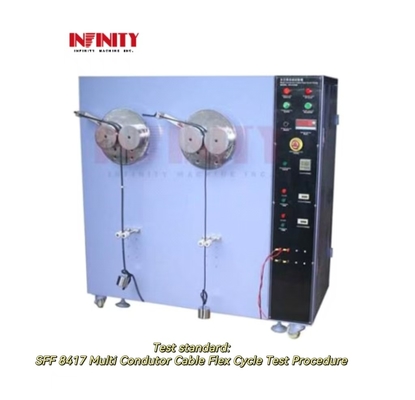 سرعت تست 10 ~ 60rpm تست خم شدن کابل گوشواره کابل خم شدن چرخه تست کننده