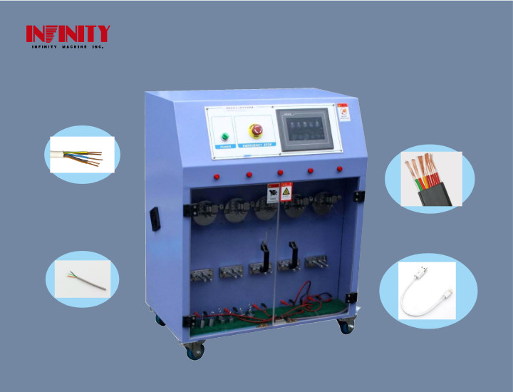کنترل PLC پنج ایستگاه دستگاه تست کشش سیم برای تست مقاومت خم شدن سوئیچ