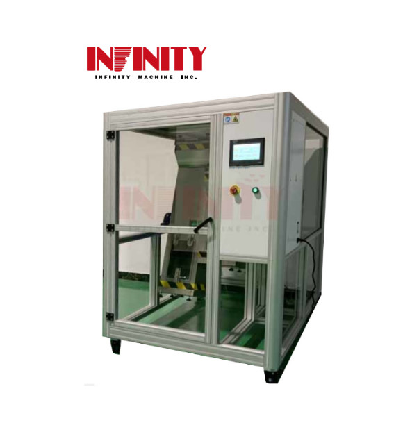 IEC60068 آکریلیک محفظه تلفن همراه ریل سقوط ضربه تست کننده 350mm سقوط ارتفاع AC220V 50Hz 5A