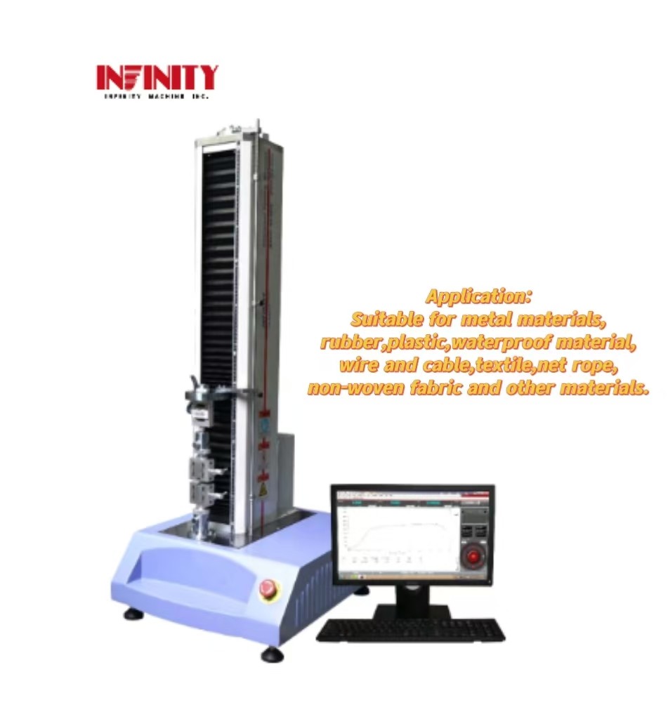100N ~ 5KN دستگاه آزمایشی جهانی کنترل سرو برای آزمایش کشش