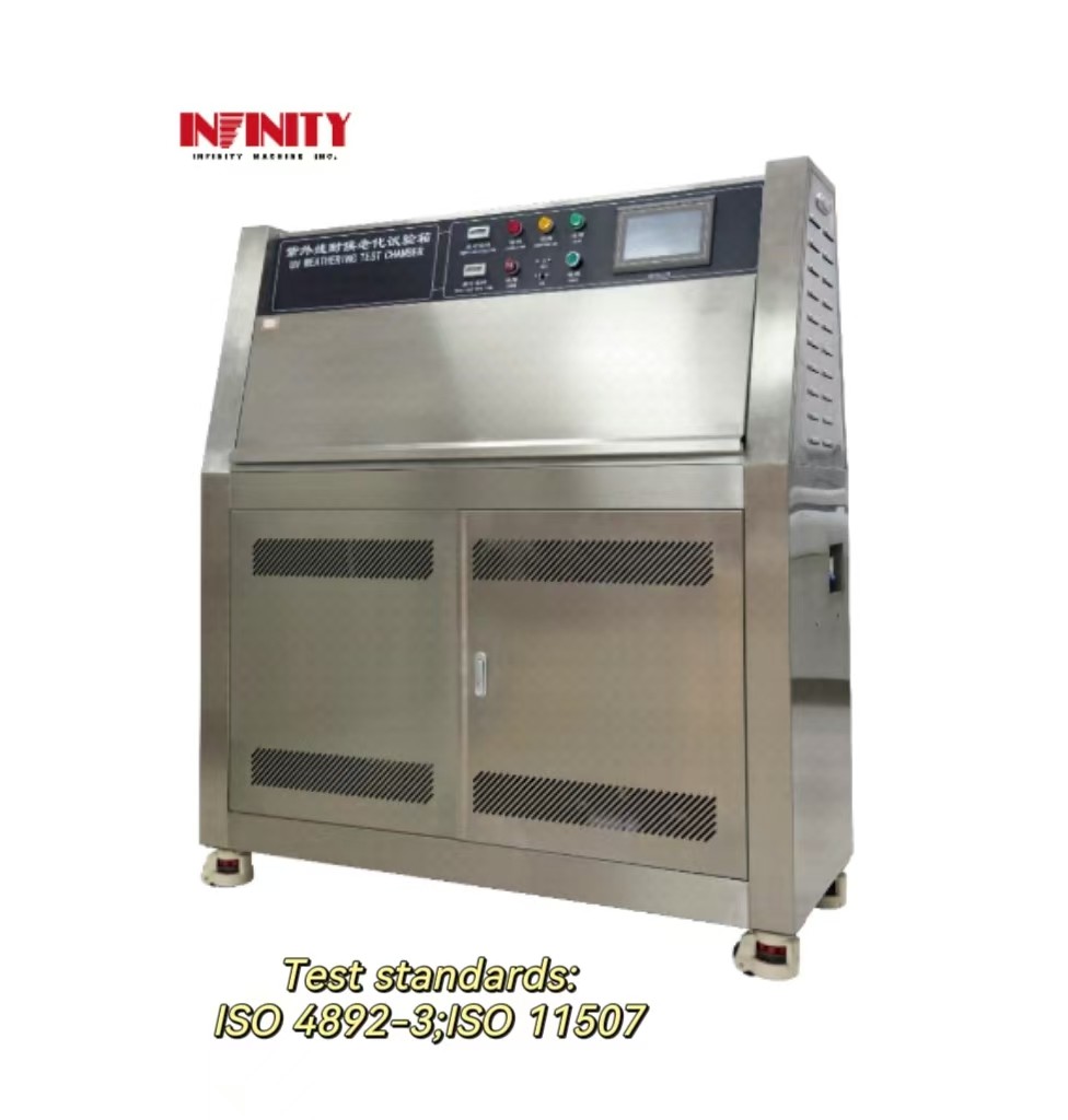 ISO 4892-3 اتاق آب و هوایی UV آزمایش اتاق آب و هوایی طبیعی شبیه سازی شده دمای رطوبت رطوبت UV تست کننده پیری