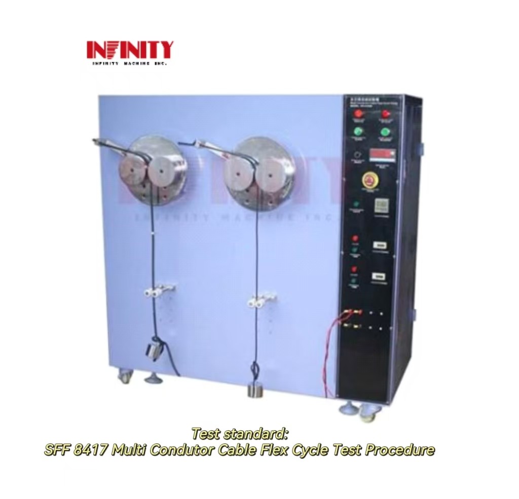 سرعت تست 10 ~ 60rpm تست خم شدن کابل گوشواره کابل خم شدن چرخه تست کننده