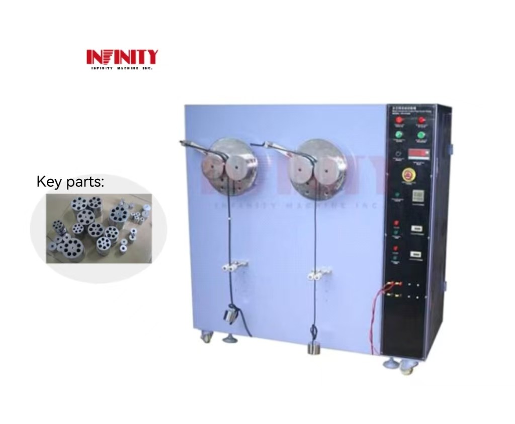 کار آسان چپ و راست چرخش سیم کابل خم چرخه خستگی تست ماشین