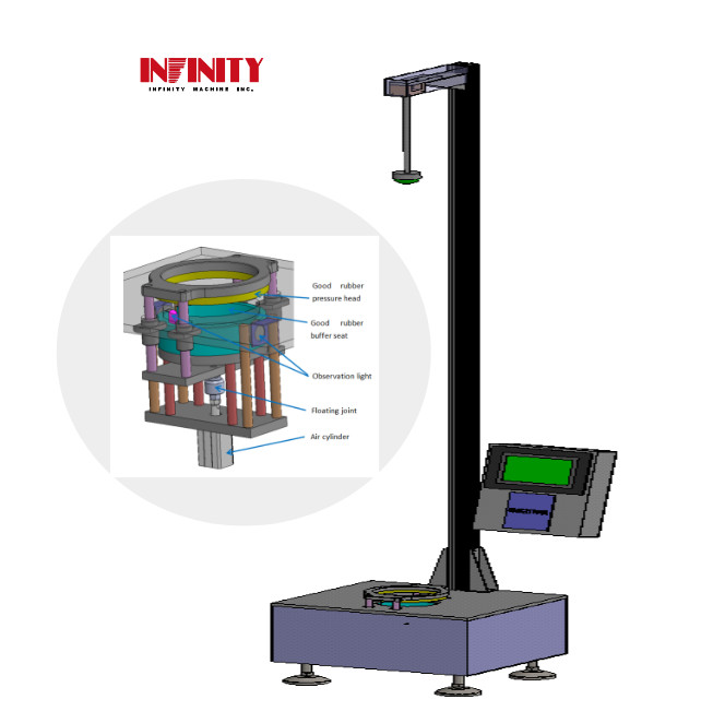 7 اینچ HMI صفحه لمسی LCD سقوط دارت اثر تست ماشین برای فیلم پلاستیکی