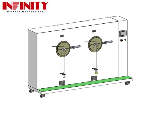 دستگاه آزمایش چرخه انعطاف پذیر با سرعت تنظیم شده 10 ~ 60rpm و محدوده زاویه ± 90 ° برای کابل های خودرو