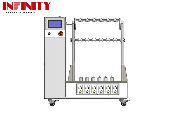 IEC 60884-1:2022 ماشین آزمایشی استاندارد انعطاف پذیر کابل انعطاف پذیر با زاویه خم قابل تنظیم 1 ~ 180 °